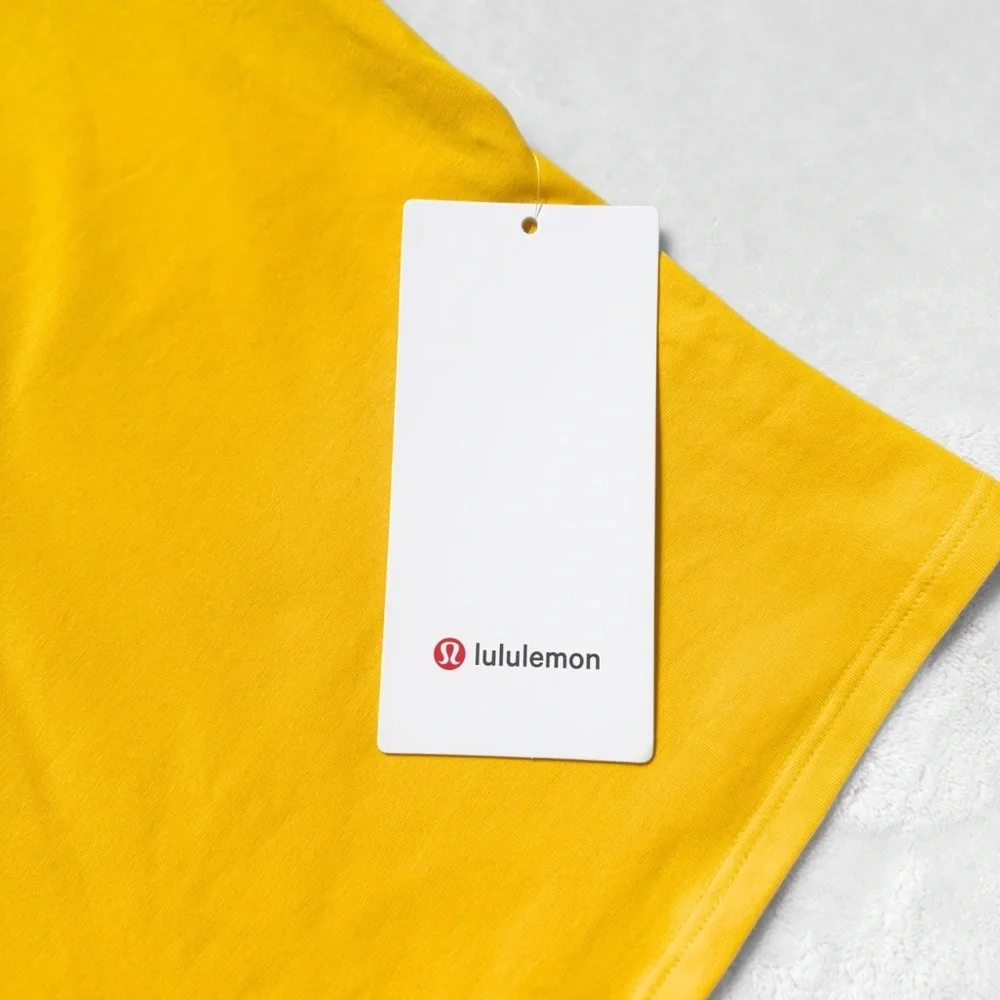 NWT Lululemon Organic Cotton Baby Tee – Yellow – Size S - Picture 7 of 7